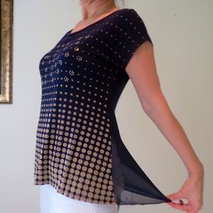 Blue&Gold Flare Top Size S/M